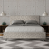 Letto imbottito Matrimoniale 160x210 cm tessuto Era Adele