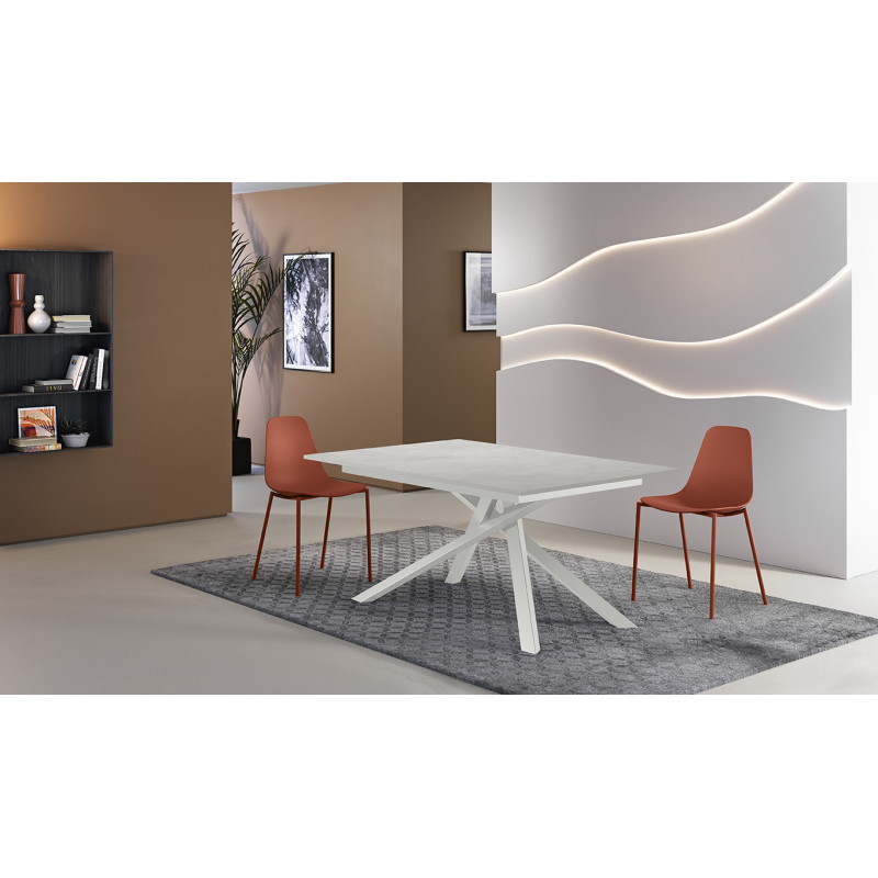 Tavolo allungabile con top in melaminico Pulse 25 90cm X 140-190cm H 76cm Stones