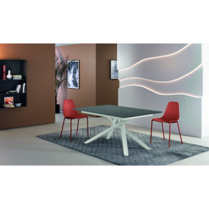 Tavolo allungabile con top in melaminico Pulse 25 90cm X 140-190cm H 76cm Stones