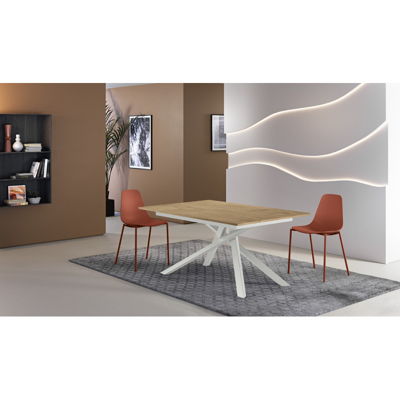 Tavolo allungabile con top in melaminico Pulse 25 90cm X 140-190cm H 76cm Stones
