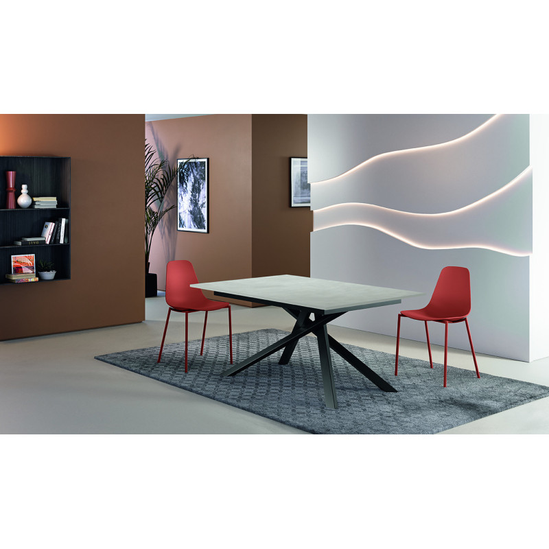 Tavolo allungabile con top in melaminico Pulse 25 90cm X 140-190cm H 76cm Stones