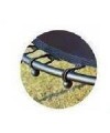 Tappeto elastico con rete protettiva mod. Te 430