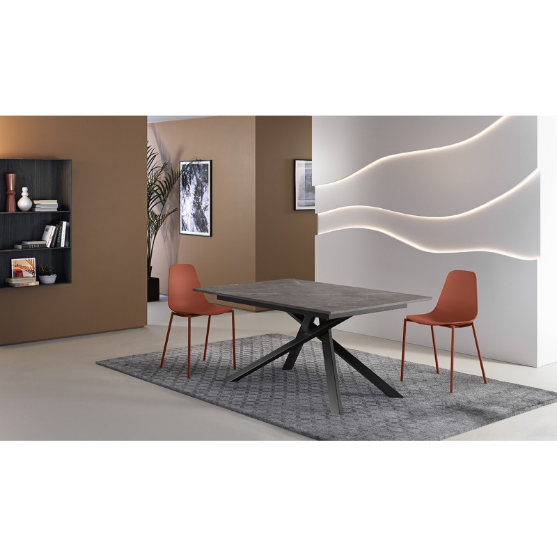 Tavolo allungabile con top in melaminico Pulse 25 90cm X 140-190cm H 76cm Stones