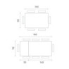 Tavolo allungabile con top in melaminico Pulse 25 90cm X 140-190cm H 76cm Stones