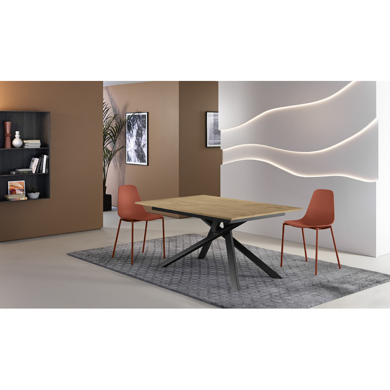 Tavolo allungabile con top in melaminico Pulse 25 90cm X 140-190cm H 76cm Stones