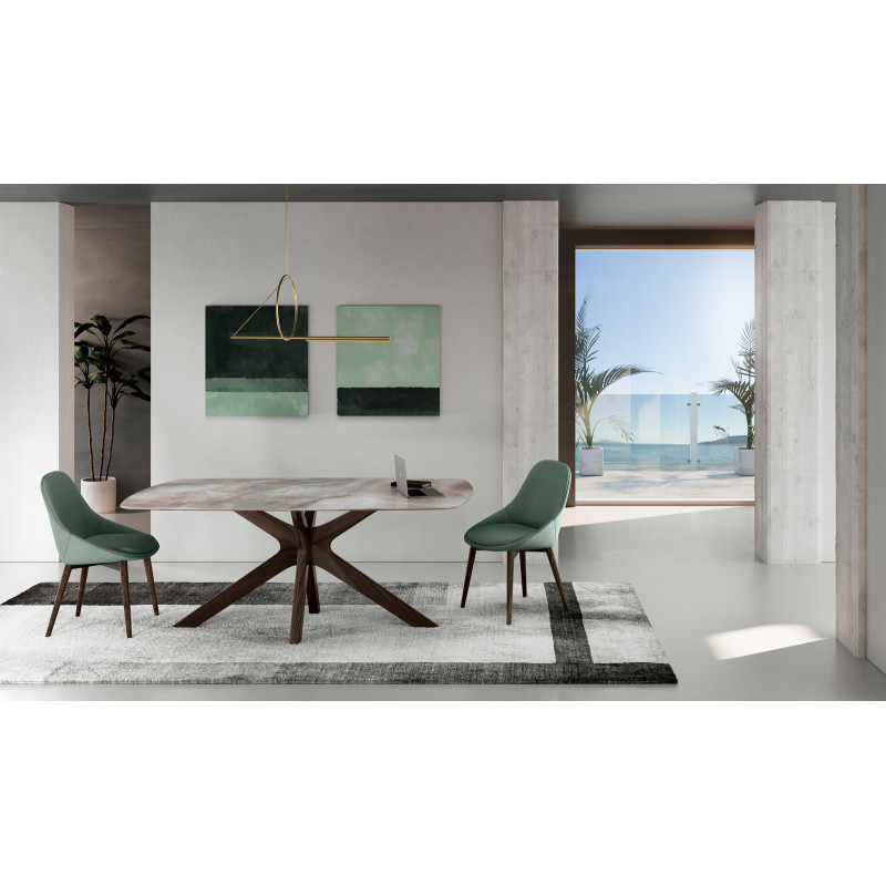 Tavolo fisso 180 x 90 x 76 cm Gemini 90cm X 180cm H 76cm Stones