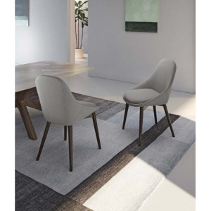 Set di 4 Sedie in tessuto Astrid 58cm X 49cm H 85cm Stones