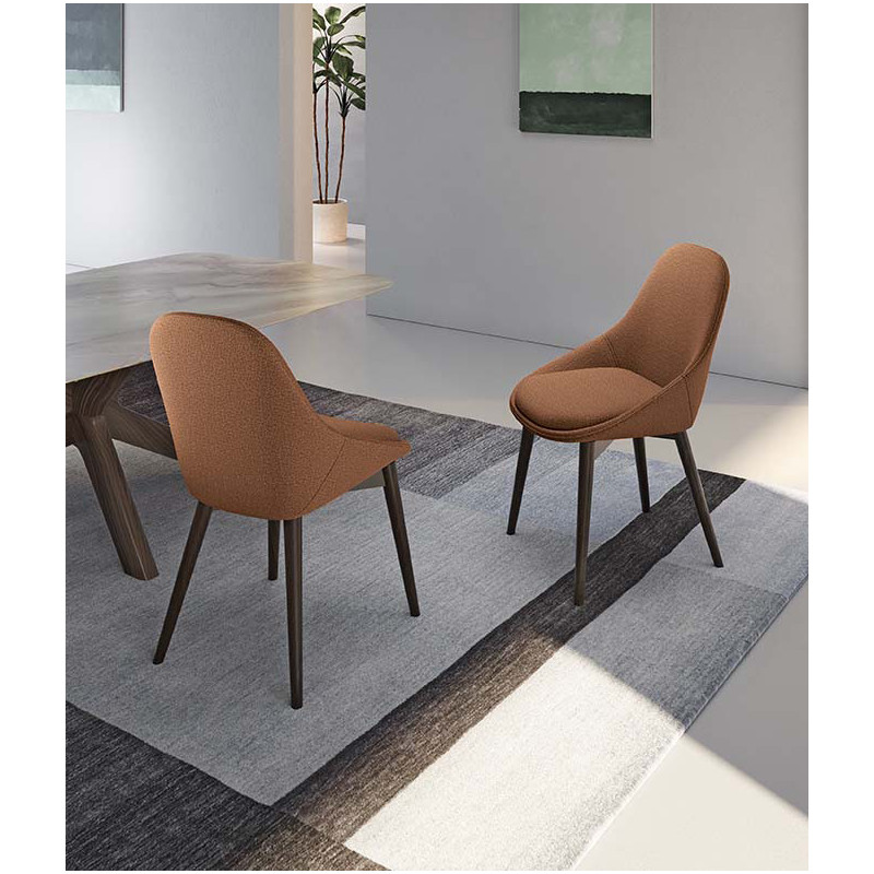 Set di 4 Sedie in tessuto Astrid 58cm X 49cm H 85cm Stones