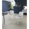 Set di 4 Sedie in polipropilene Eva 55cm X 46cm H 79cm Stones