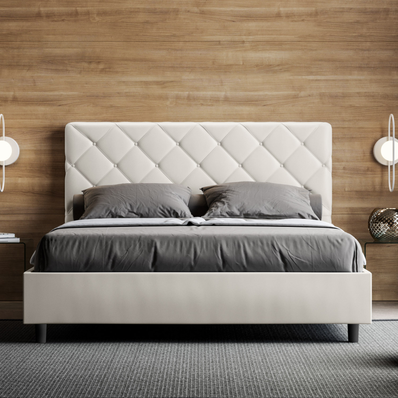 Letto imbottito Matrimoniale 160x190 cm Priya