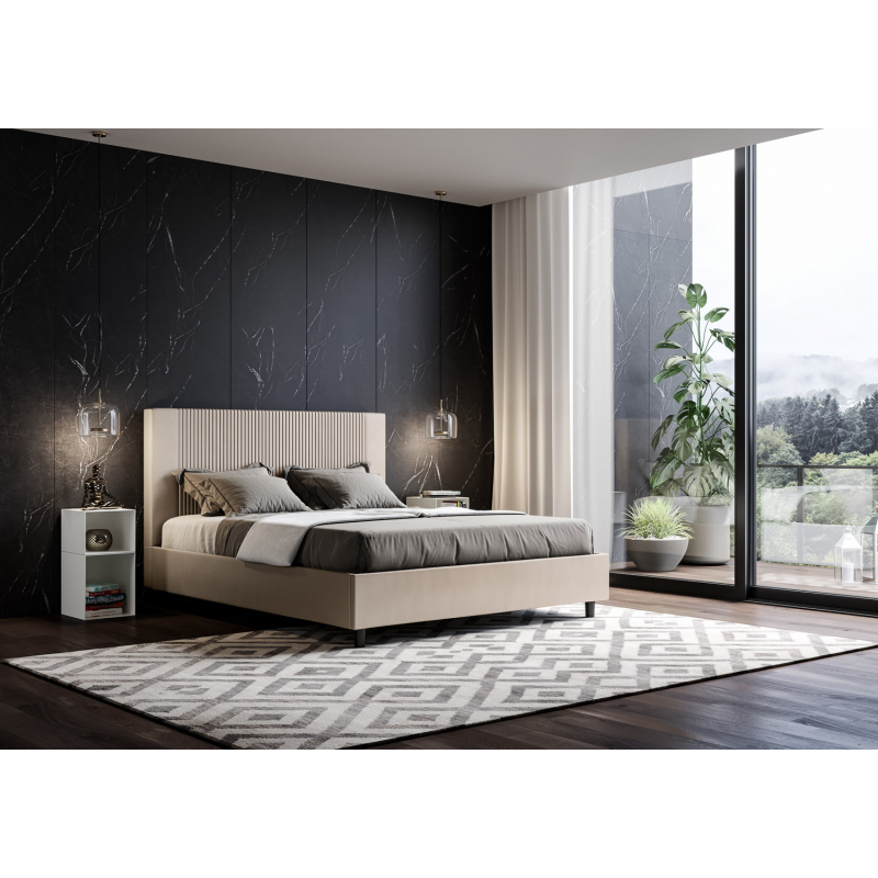 Letto imbottito Matrimoniale 160x190 cm Goya