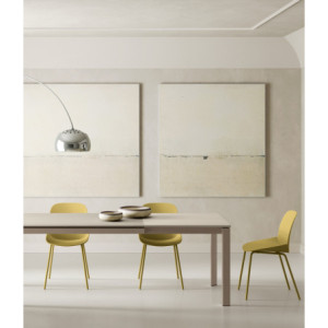 Set di 4 Sedie in polipropilene Eva 55cm X 46cm H 79cm Stones