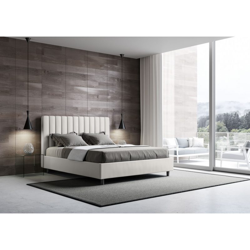 Letto imbottito Matrimoniale 160x190 cm Agueda