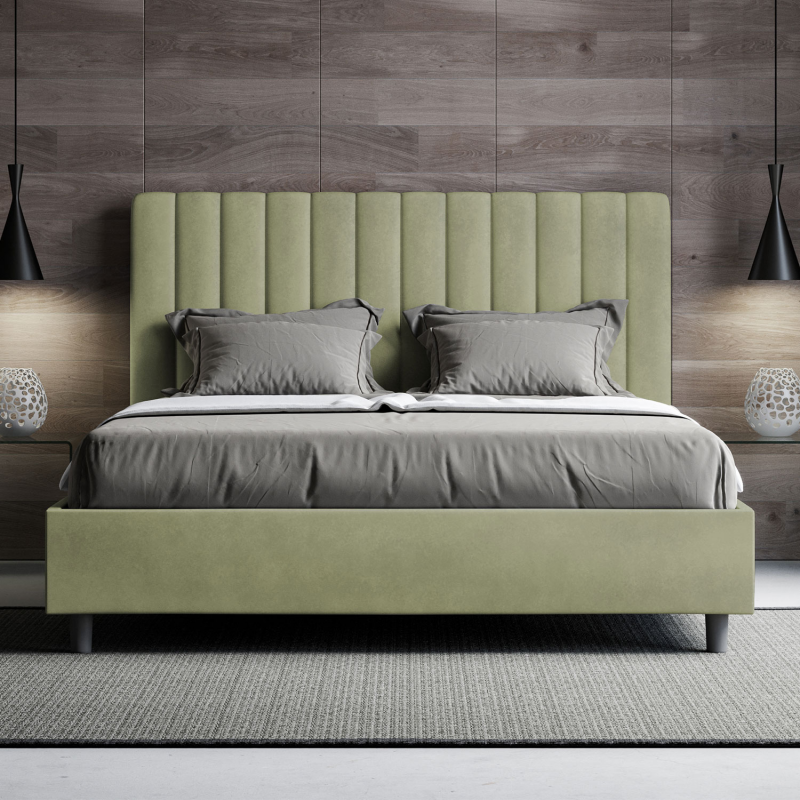 Letto imbottito Matrimoniale 160x190 cm Agueda