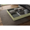 Letto imbottito Matrimoniale 160x190 cm Agueda