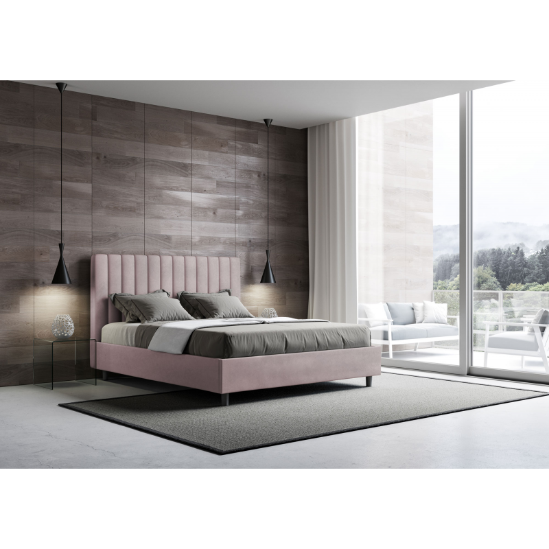 Letto imbottito Matrimoniale 160x190 cm Agueda