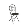 Set 2 Sedie pieghevoli Orta Moia ferro grigio antracite esterno