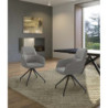 Set di 2 Sedie in tessuto Gaia 56cm X 56cm H 87cm Stones