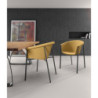 Set di 2 Sedie in tessuto Nari 58cm X 56cm H 79cm Stones