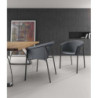 Set di 2 Sedie in tessuto Nari 58cm X 56cm H 79cm Stones