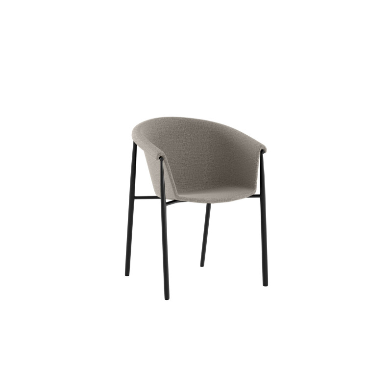 Set di 2 Sedie in tessuto Nari 58cm X 56cm H 79cm Stones