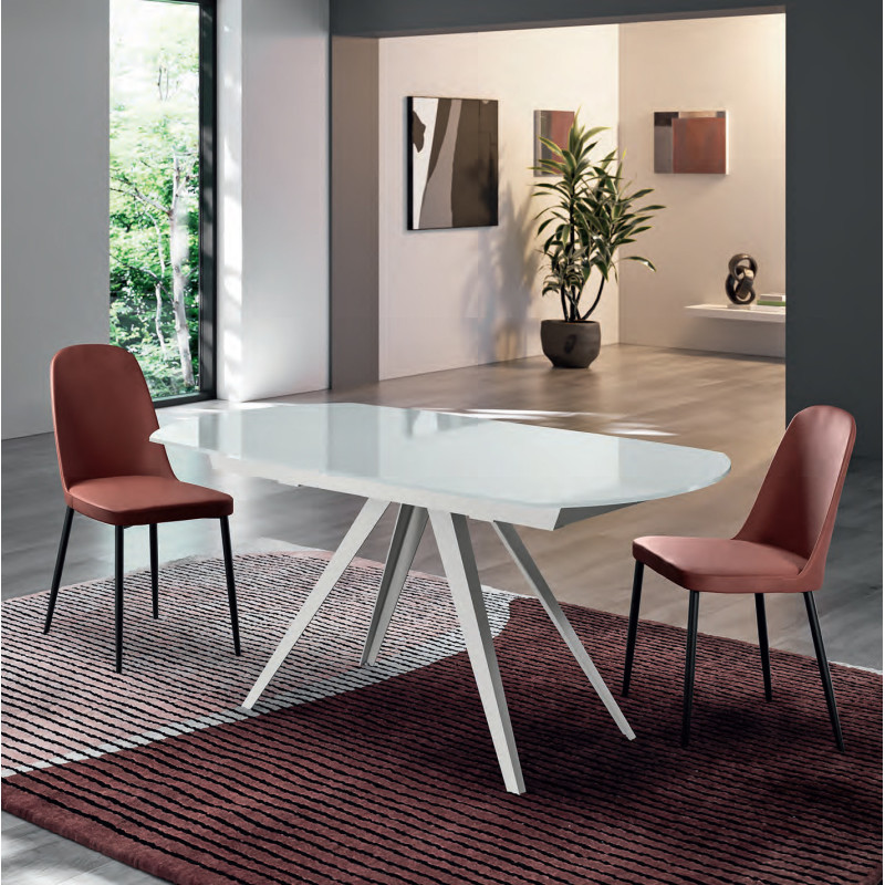 Set di 4 Sedie in soft-touch Tamara 52cm X 45cm H 85cm Stones