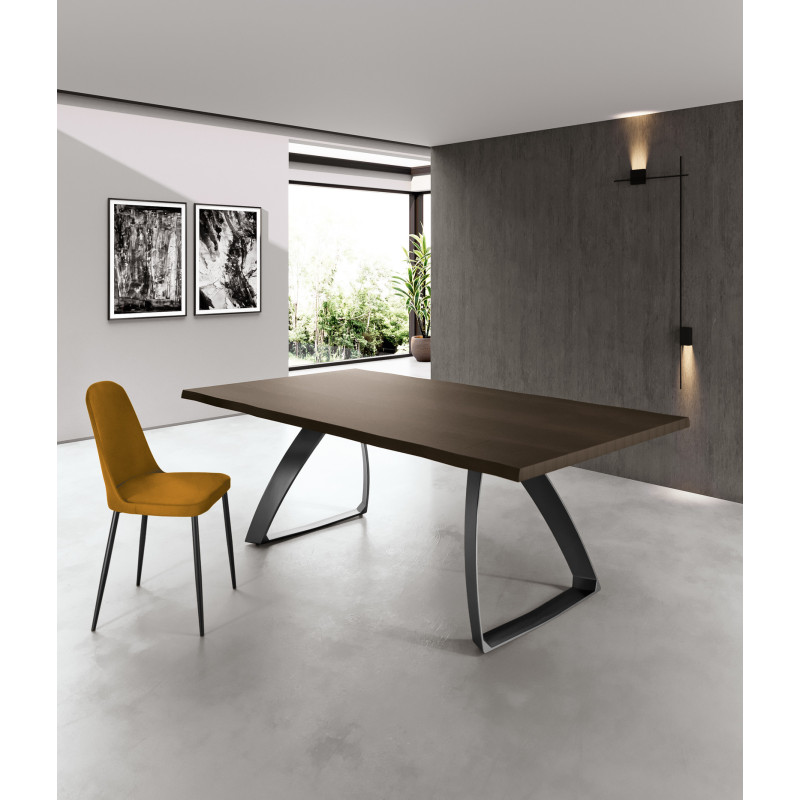 Set di 4 Sedie in soft-touch Tamara 52cm X 45cm H 85cm Stones