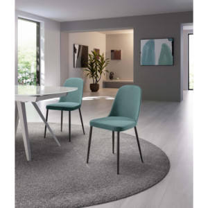 Set di 4 Sedie in tessuto Tamara 55cm X 46cm H 85cm Stones