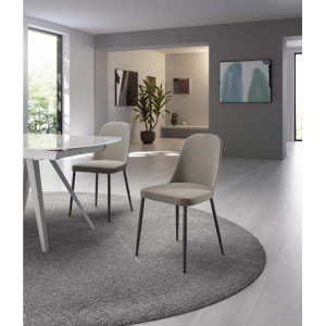 Set di 4 Sedie in tessuto Tamara 55cm X 46cm H 85cm Stones