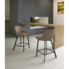 Set di 2 Sgabelli in tessuto Fox 50cm X 44cm H 94cm Stones