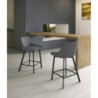 Set di 2 Sgabelli in tessuto Fox 50cm X 44cm H 94cm Stones