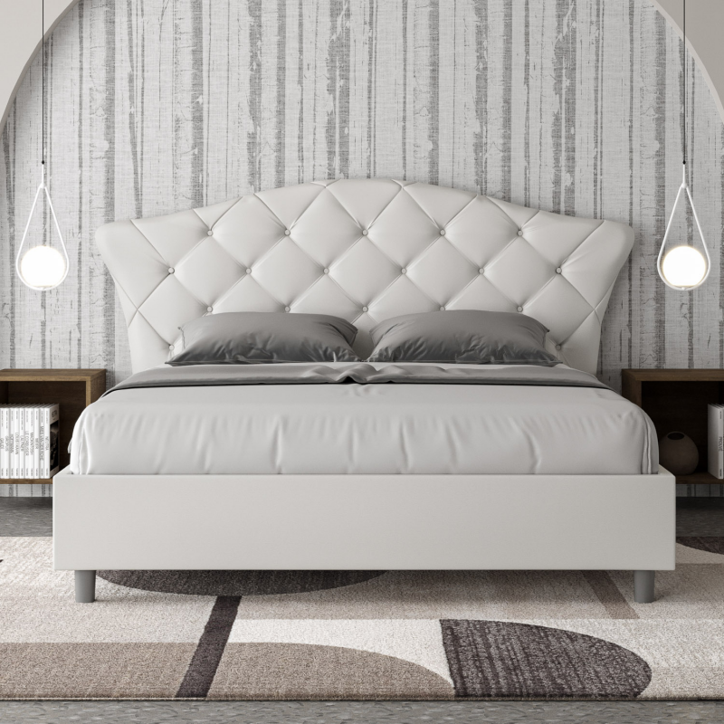 Letto imbottito Matrimoniale 160x200 cm Langre