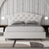 Letto imbottito Matrimoniale 160x200 cm Langre