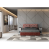 Letto imbottito Matrimoniale 160x190 cm tessuto Agata Mados