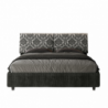 Letto imbottito Matrimoniale 160x190 cm tessuto Agata Mados