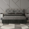 Letto imbottito Matrimoniale 160x190 cm tessuto Agata Mados
