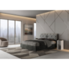 Letto imbottito Matrimoniale 160x190 cm tessuto Agata Mados