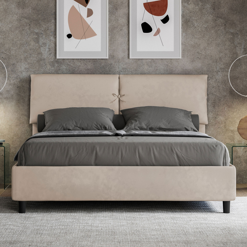 Letto imbottito Matrimoniale 160x190 cm Mados
