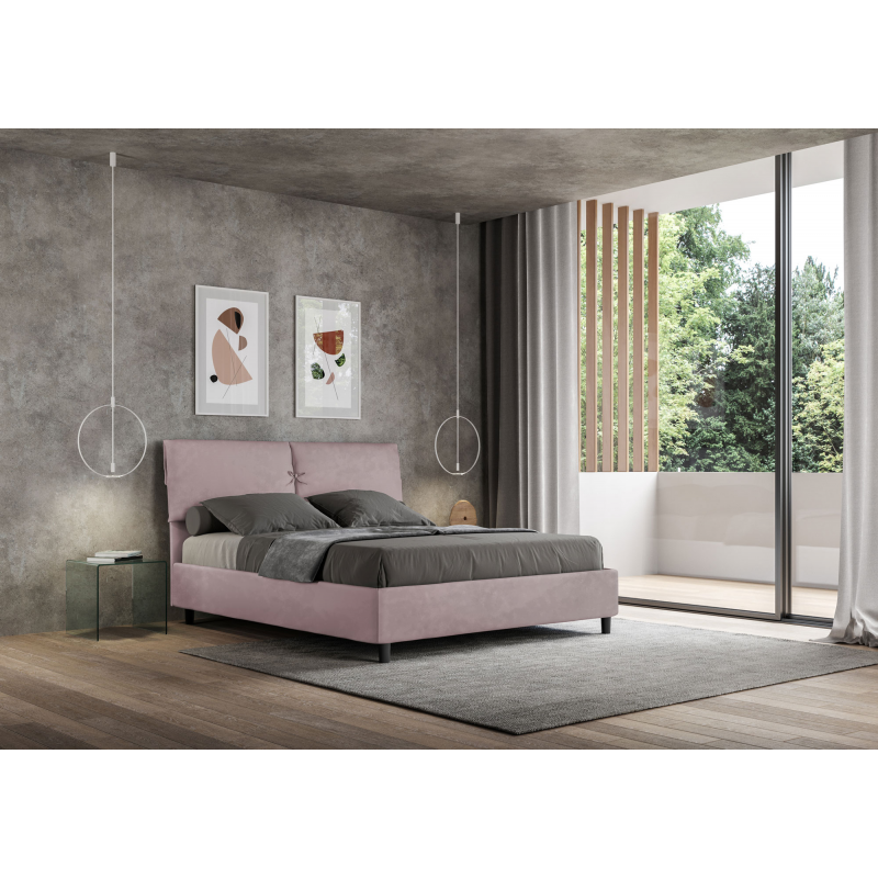 Letto imbottito Matrimoniale 160x190 cm Mados