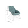 Poltrona in polipropilene Grace L P H 74 x 85 x 86 Stones