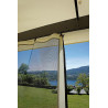 Gazebo rettangolare 3x4 m alluminio con tende laterali elegante