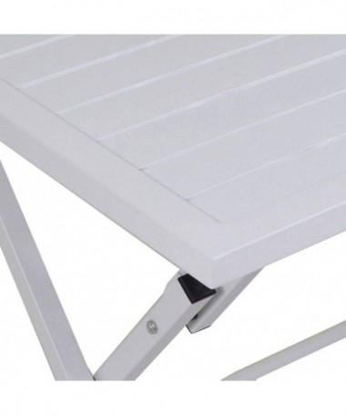 Zoom Tavolo rettangolare in alluminio - bianco opaco