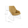 Set di 2 Poltrone in polipropilene Grace L P H 74 x 85 x 86 Stones