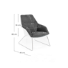 Set di 2 Poltrone in polipropilene Grace L P H 74 x 85 x 86 Stones