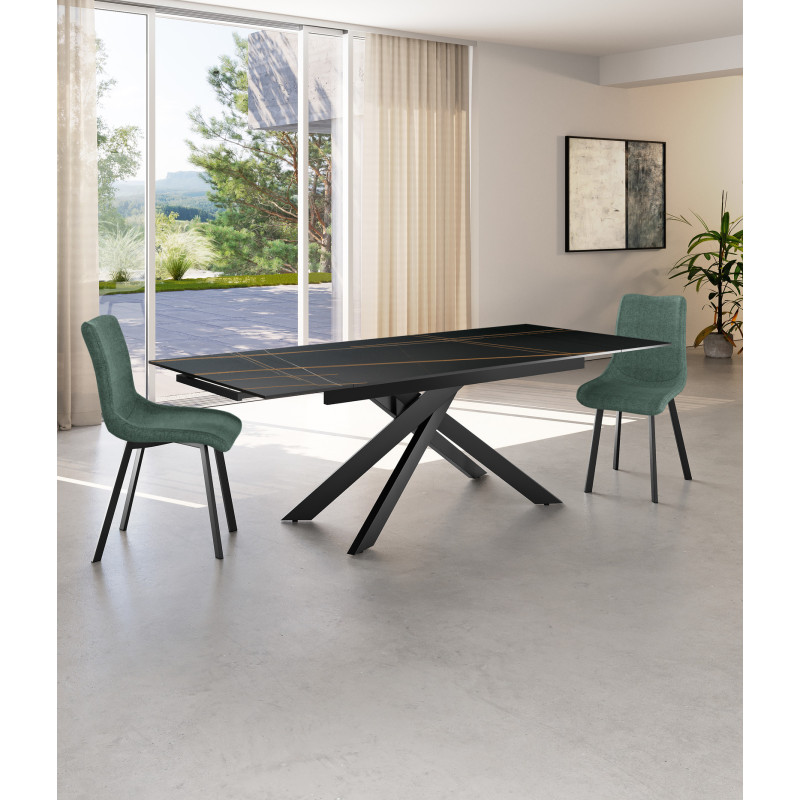 Tavolo allungabile 140/200 x 80 cm Ares 80cm X 140 /200cm H 76cm Stones