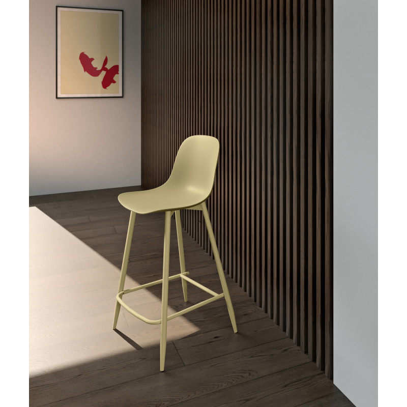 Set di 4 Sgabelli in polipropilene Frida 47.5cm X 47cm H 91.5cm Stones