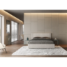 Letto imbottito Matrimoniale 160x190 cm tessuto Labirinto Rosal