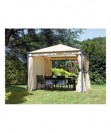 Gazebo MOIA quadrato 3x3 in ferro epoxy antracite