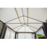 Gazebo rettangolare 6x3 m alluminio con tende laterali robusto