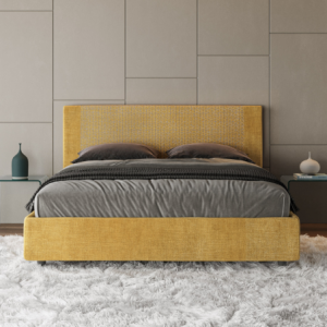 Zoom Letto imbottito Matrimoniale 160x200 cm tessuto Labirinto Rosal